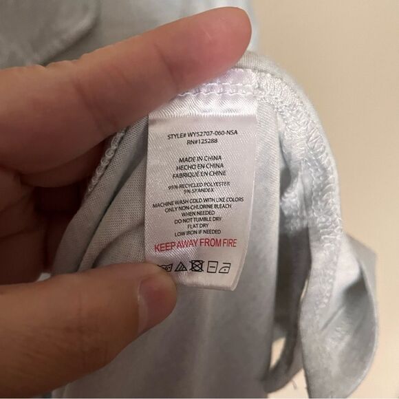 Rae Dunn Good Vibes Gray Short Sleeve Shirt and Shorts Pajama Set Size Large - Picture 11 of 13